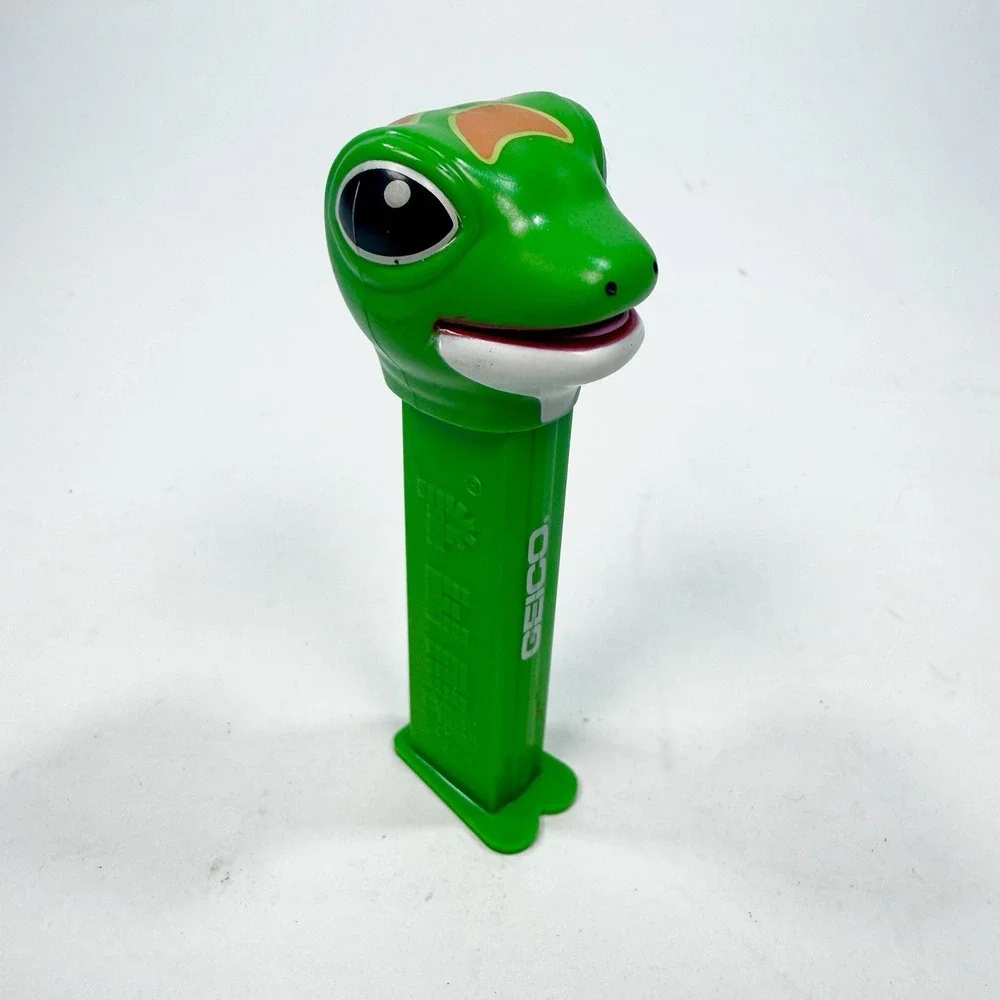 PEZ GEICO Gecko Candy Dispenser 2010 Green Advertising Collectible
